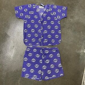 Vintage Esleep Boxer Late Night Play Ball Size Medium Sleepwear Set